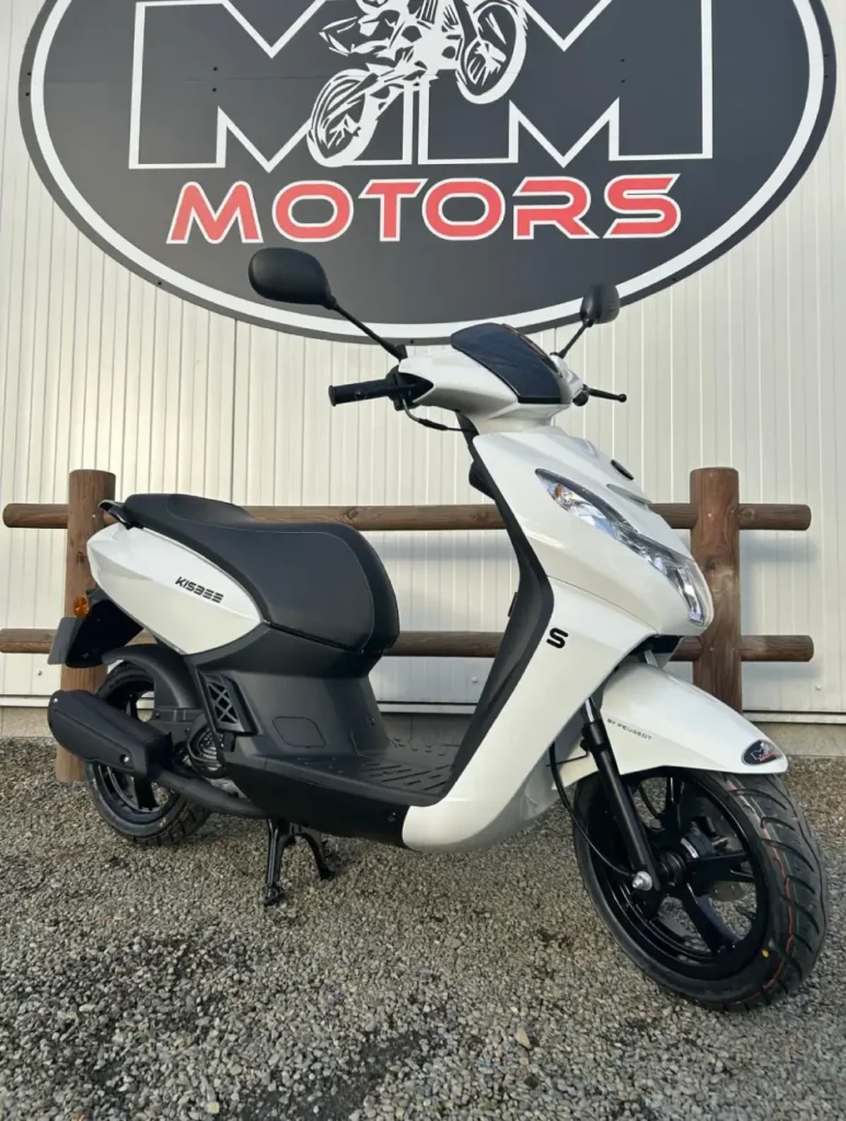 Scooter Kisbee Peugeot blanc - MM Motors Percy Manche Normandie